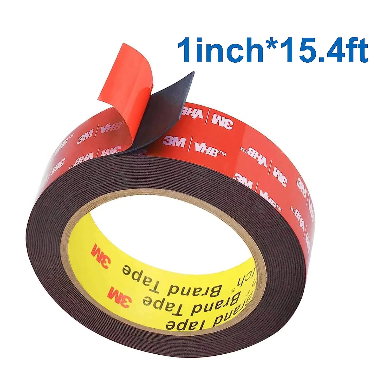 3M Double Sided Mounting Tape, 3M5952 Heavy Duty VHB Foam Adhesive 1/4"x15.4 FT for Indoor Outdoor, LED Strip Lights, Automotive Trim & Home Office Décor, Waterproof & Industrial Grade,1/4” x 15.4 FT - Image 2